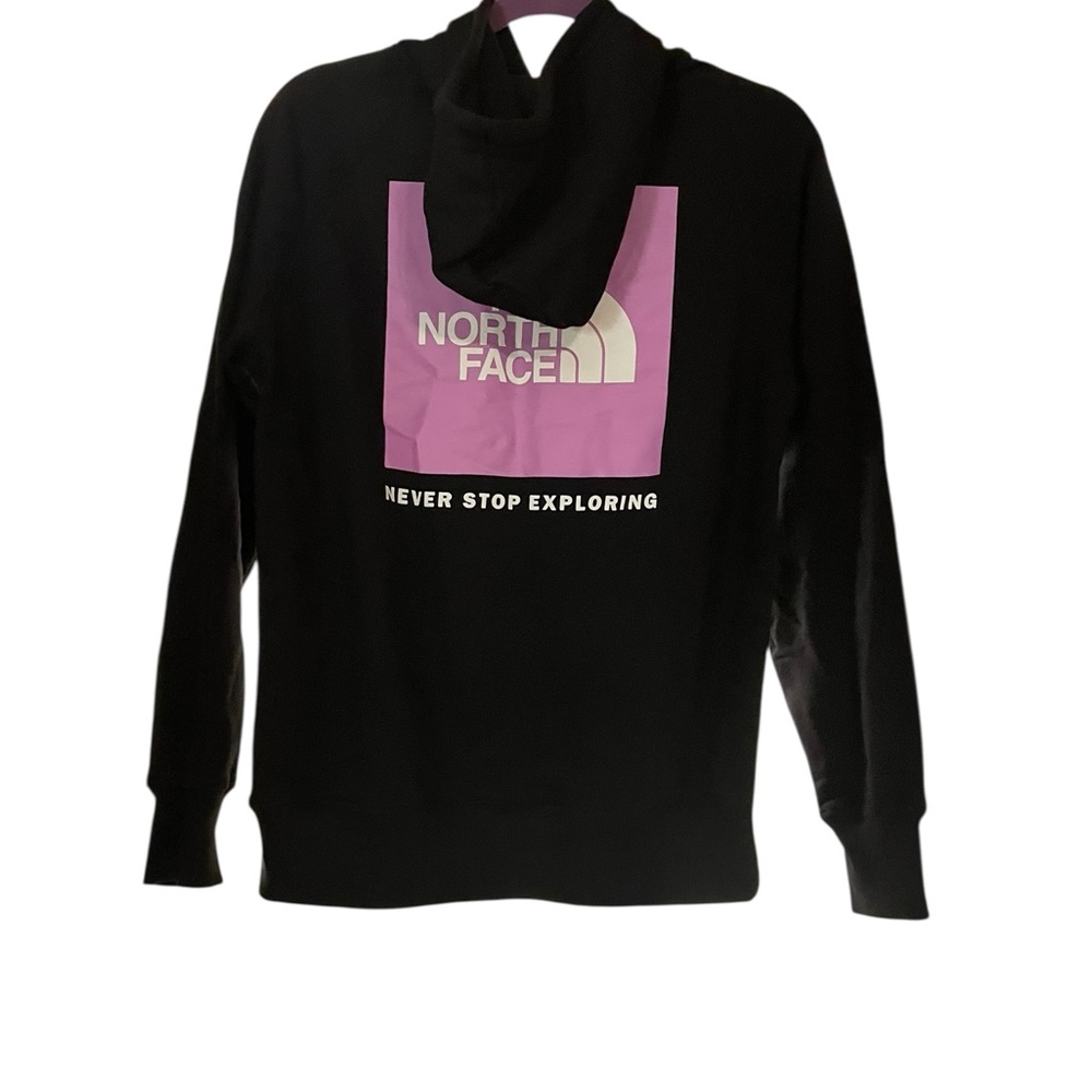 The North Face Box NSE Black Pullover Hoodie Women’s Small | TNF Logo Sweatshirt - Picture 3 of 8